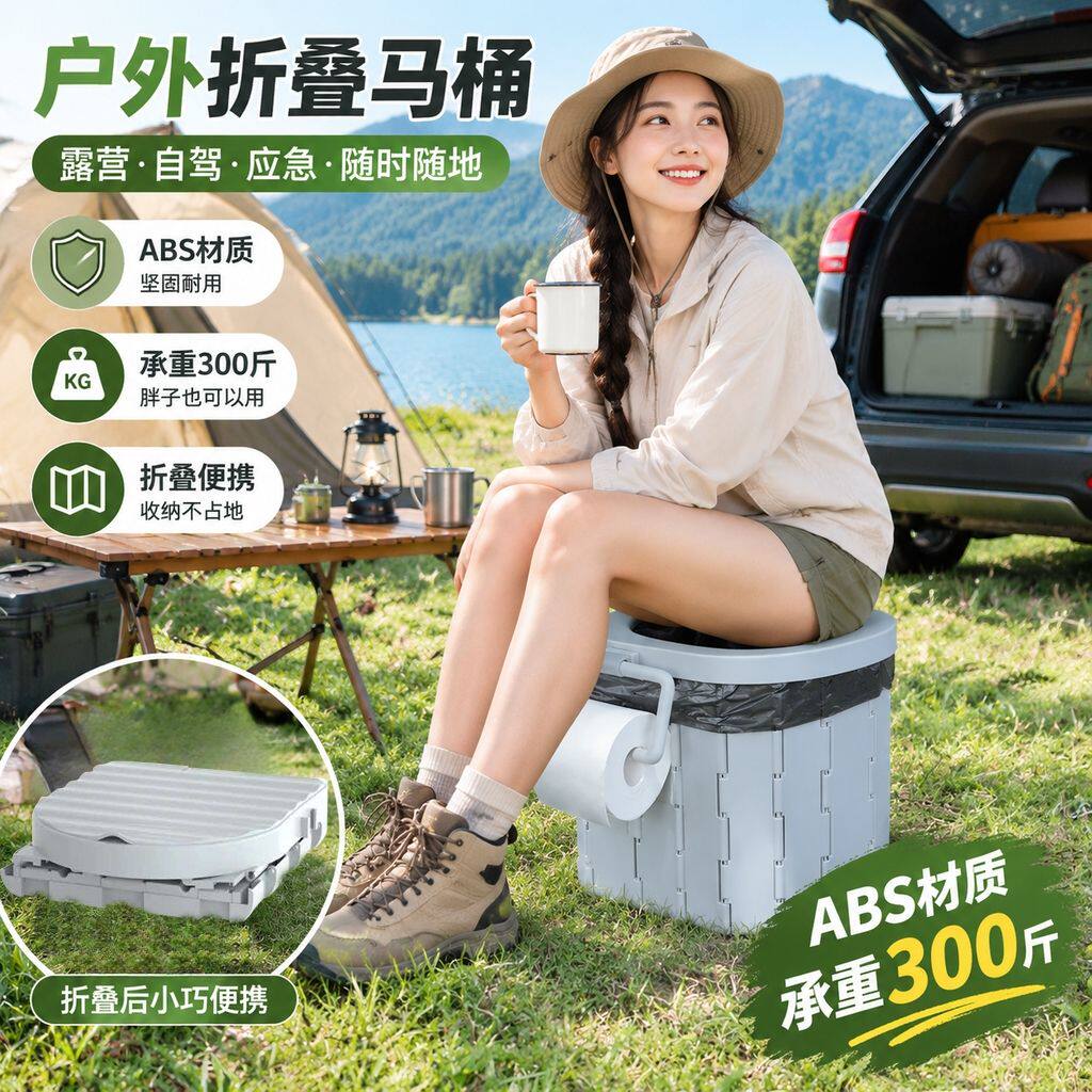 车载便携式马桶折叠防臭