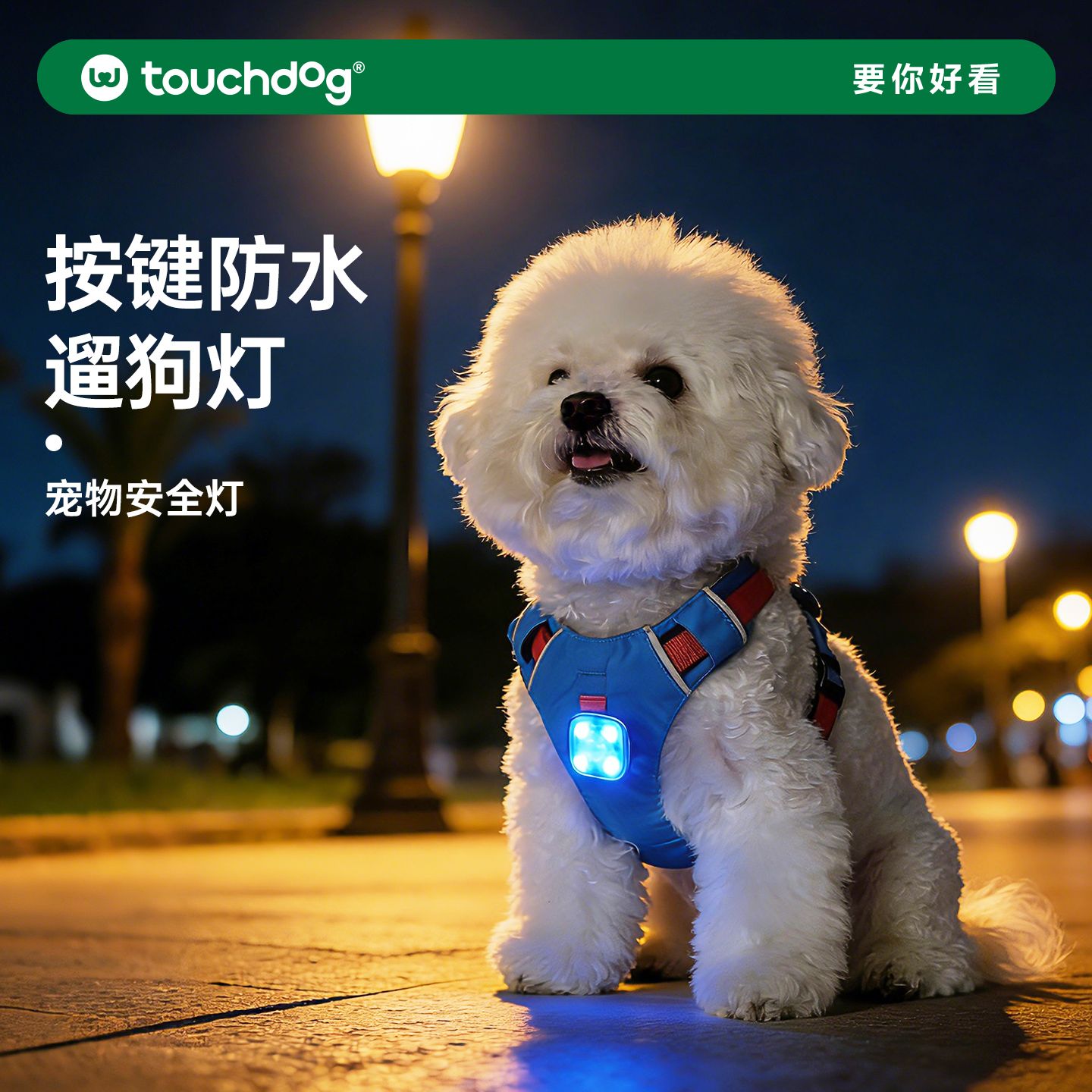它它狗狗USB夜行灯遛宠物图片