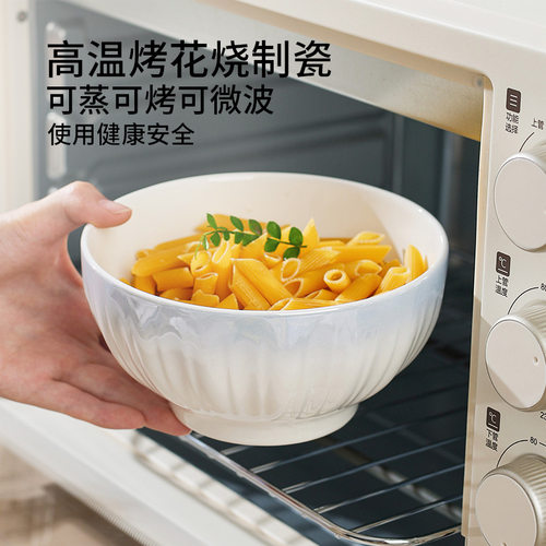 洛可可渐变蓝碗碟套装汤