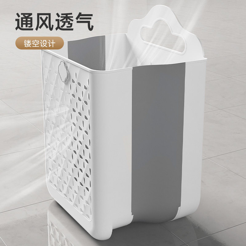可折叠挂墙式脏衣篮家用