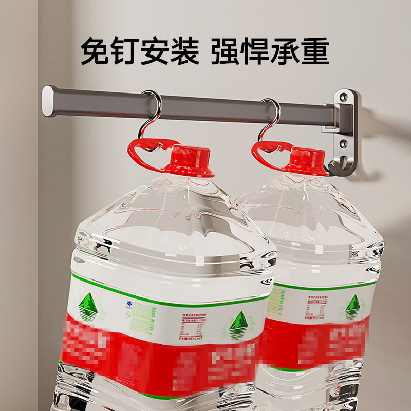 衣架收纳神器壁挂式免打