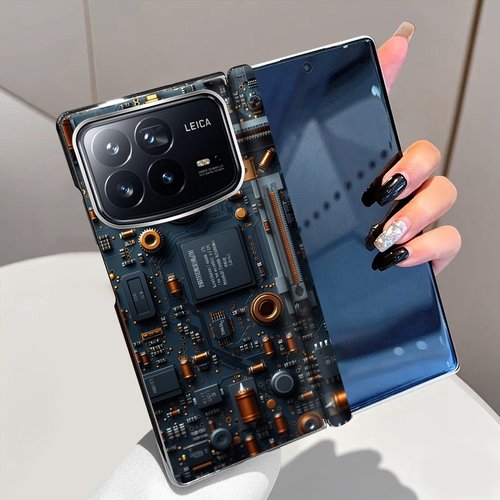 电子交响适用小米MixFold4手机壳磁吸全包中轴铰链Mix Fold4折叠屏电镀手机套Fold4个性高级超薄防摔保护套