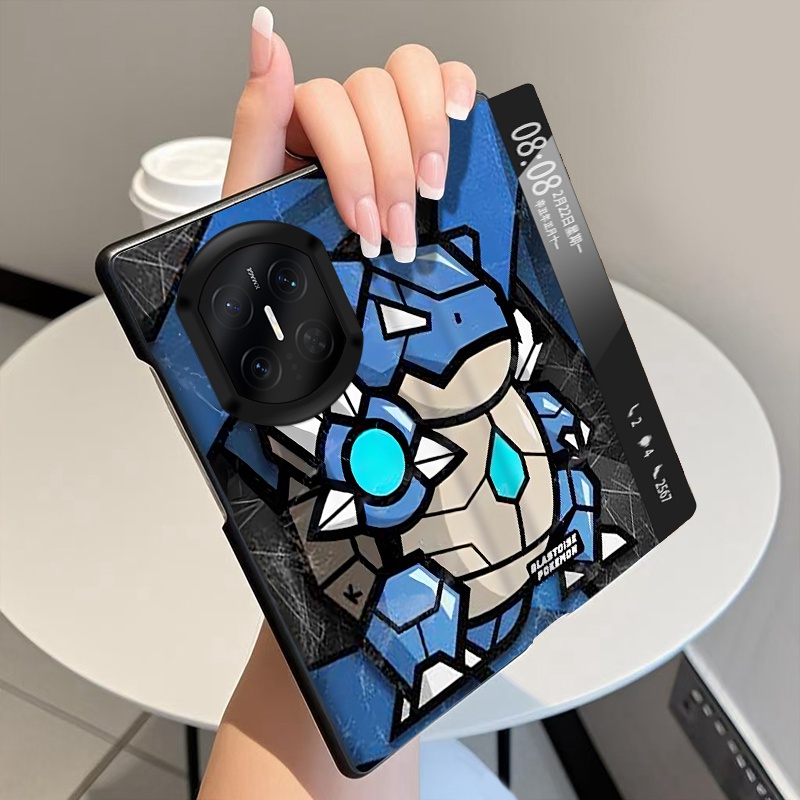 机械火龙适用华为MateX7手机壳翻盖全包皮套MateX6折叠屏磁吸智能视窗MateX5中轴MateX3铰链MateX2保护套