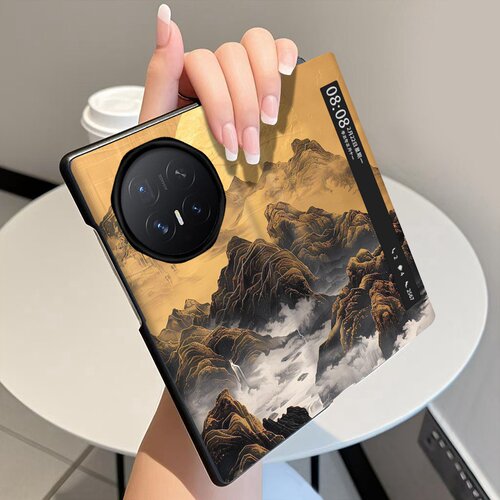 流金叠嶂适用荣耀MagicV6手机壳翻盖皮套MagicV5折叠屏MagicV3智能视窗MagicVs3磁吸V2全包MagicVs2保护套