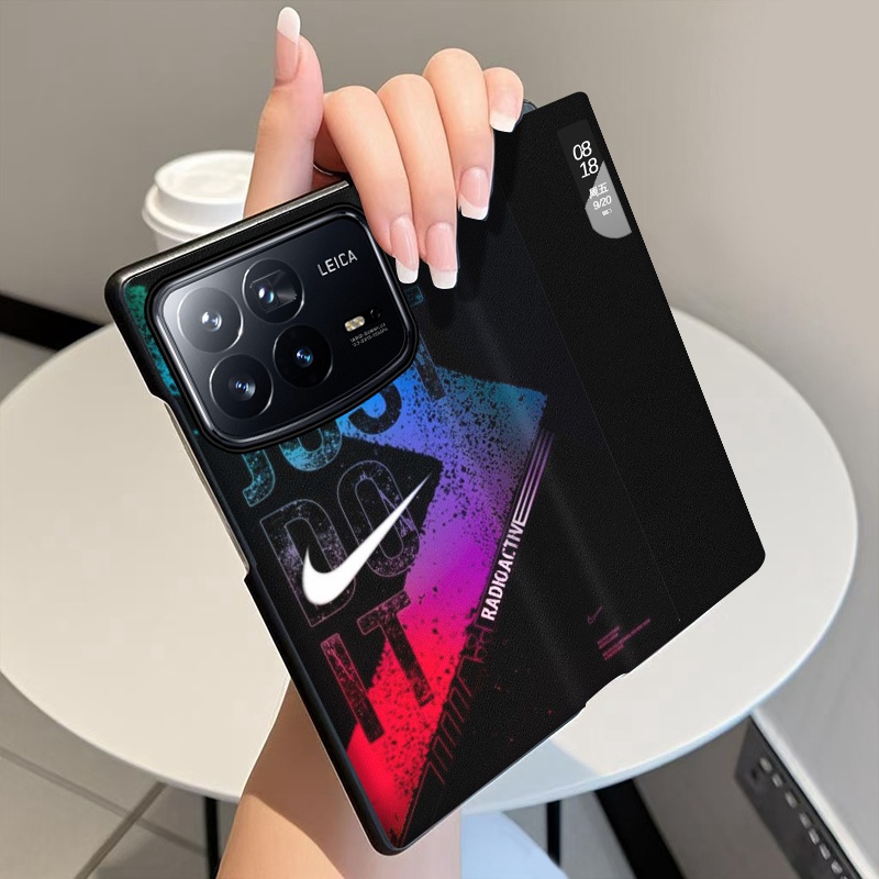 无惧挑战适用小米MixFold4手机壳翻盖全包中轴铰链皮套Mix Fold4折叠屏磁吸智能视窗手机套Fold4防摔保护套