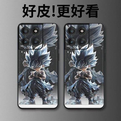 卡通悟空适用摩托罗拉Edge60手机壳Edge60Pro皮革纹X50Ultra个性Edge60s潮牌X30pro全包X30防摔S30保护套
