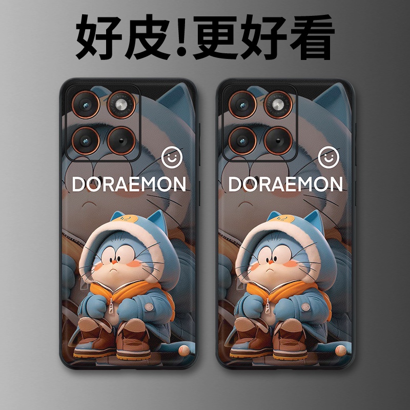 毛衣哆啦适用摩托罗拉X70Air手机壳Edge60Pro皮革Edge60s个性X50Ultra潮牌Edge60全包X30Pro防摔S30保护套