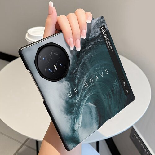青黑巨浪适用荣耀MagicV6手机壳翻盖皮套MagicV5折叠屏MagicV3智能视窗MagicVs3磁吸V2全包MagicVs2保护套