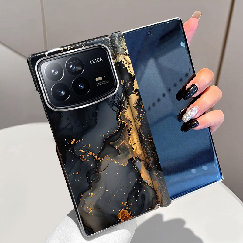 鎏金溢彩适用小米MixFold4手机壳磁吸全包中轴铰链Mix Fold4折叠屏电镀手机套Fold4个性高级超薄防摔保护套