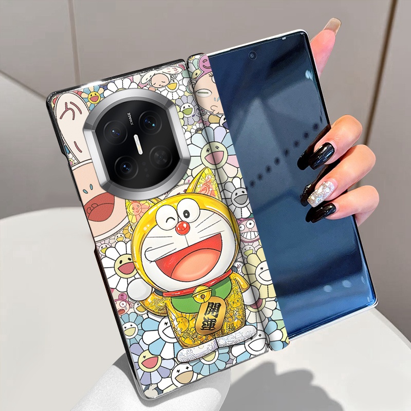 开运哆啦适用华为MateX7手机壳中轴磁吸全包MateX6折叠屏皮套MateX5高级电镀MateX3典藏版MateX2铰链保护套