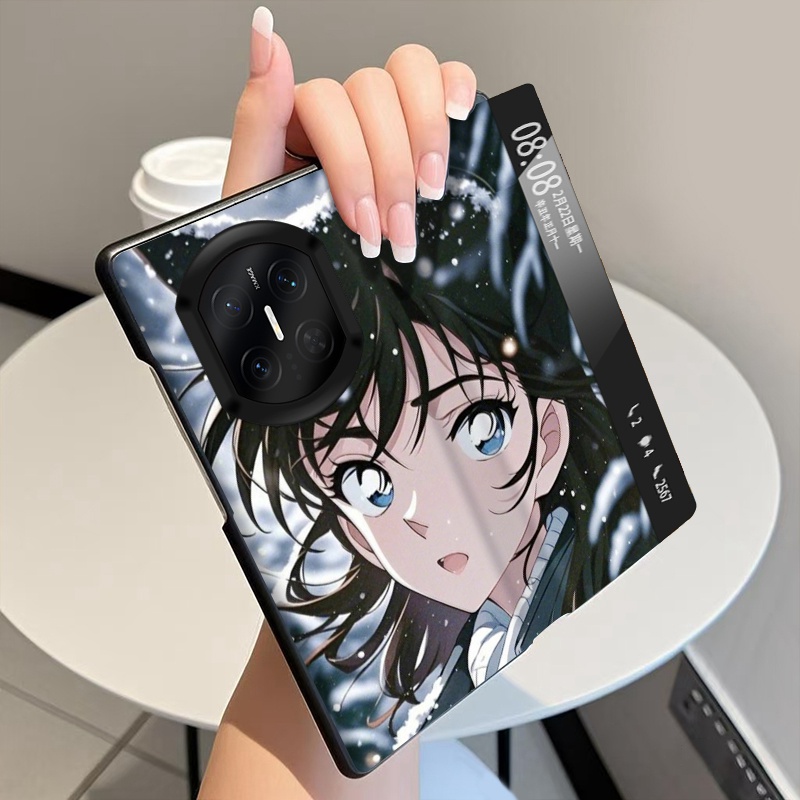 猫耳少女适用华为MateX7手机壳翻盖全包皮套MateX6折叠屏磁吸智能视窗MateX5中轴MateX3铰链MateX2保护套