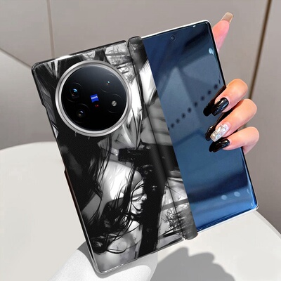 拔剑武士适用vivoxfold6手机壳磁吸中轴全包铰链xfold5折叠屏vivo xfold3保护套xfold3pro个性潮牌手机套