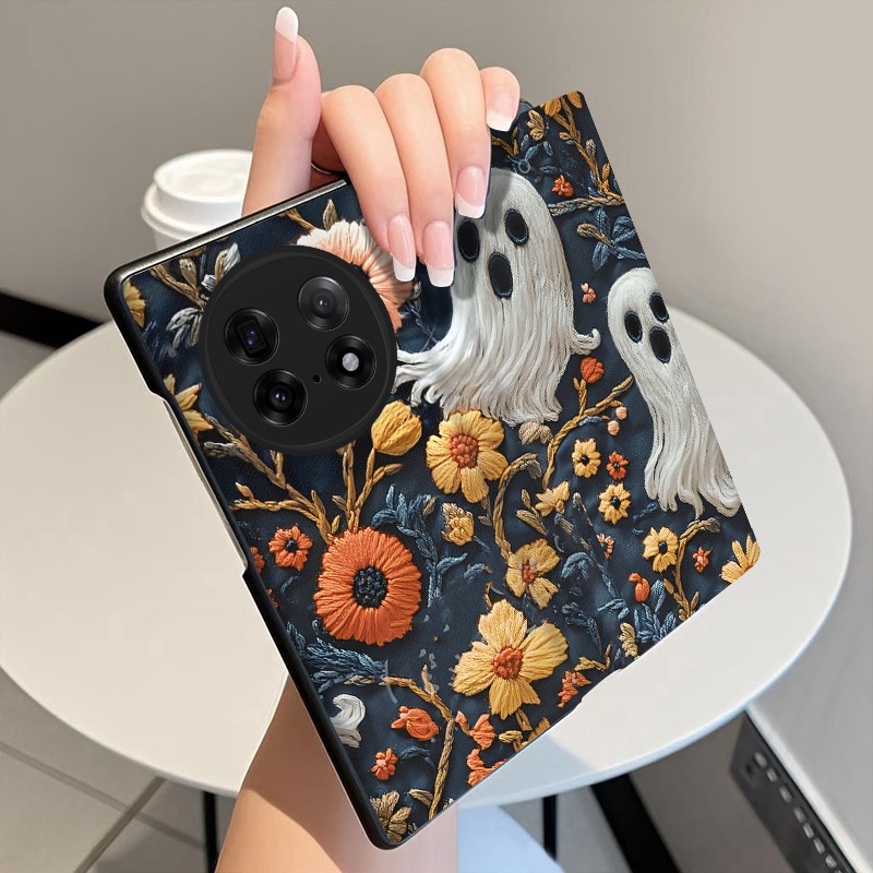 万圣节适用oppofindn5手机壳磁吸翻盖皮套oppo findn5全包中轴铰链findn5折叠屏个性创意潮牌防摔保护套