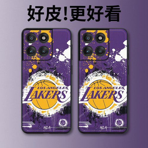 紫金涂鸦适用摩托罗拉Edge60手机壳Edge60Pro皮革纹X50Ultra个性Edge60s潮牌X30pro全包X30防摔S30保护套