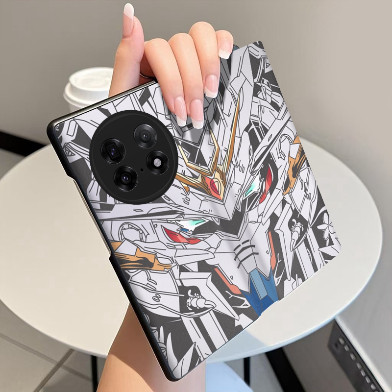 高达适用于OPPOFindN5手机壳翻盖皮套全包中轴铰链磁吸OPPO FindN5折叠屏手机套新款ins个性防摔保护套