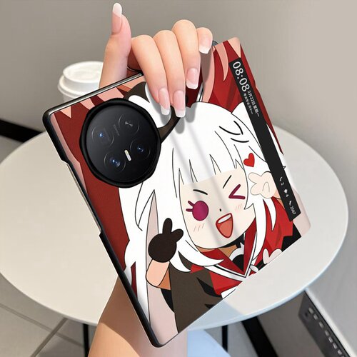 软萌少女适用荣耀MagicV6手机壳翻盖皮套MagicV5折叠屏MagicV3智能视窗MagicVs3磁吸V2全包MagicVs2保护套