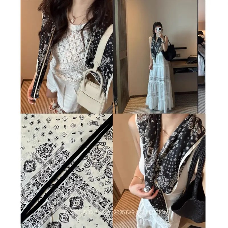 双面三角巾女2025年新款135*85CM秋冬百搭可系腰丝巾领巾配饰,服饰配件/皮带/帽子/围巾,围巾/丝巾/披肩,淘宝优惠券,粉丝福利购,淘宝优惠卷