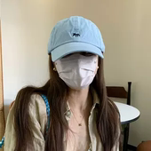 2024新款 韩版 刺绣小狐狸棒球帽子男女宽檐显脸小鸭舌帽出游遮阳帽