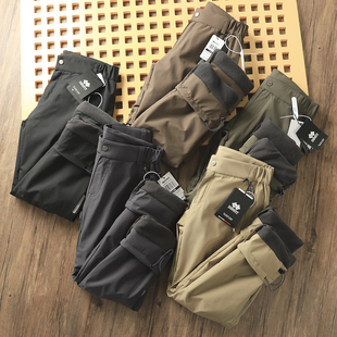 硬壳高端！细节拉满！加拿大男士冬季加绒加厚防风防水战术冲锋裤