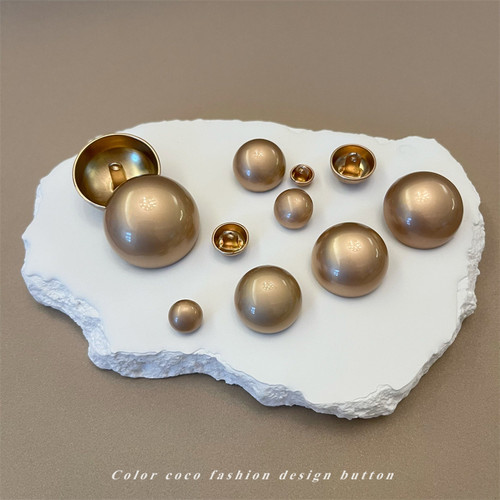 圆形蘑菇光头高脚金属纽扣