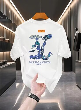 特大码胖子100斤-400斤可穿圆领短袖t恤运动服胖子宽松大码时尚