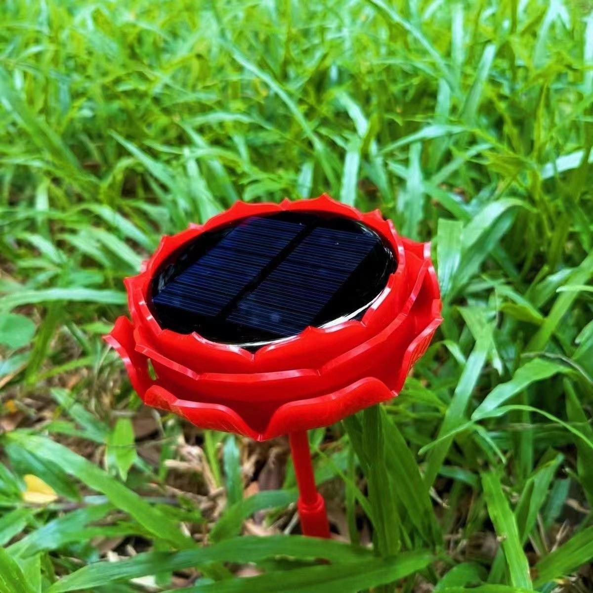 2024上市户外防冻音响中性小莲花太阳能音箱播放器便携usb