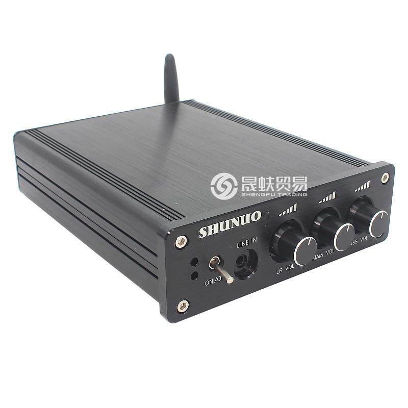 TDA7498E蓝牙无损数字功放12V24V双声道160W*2带重低音家用功放机