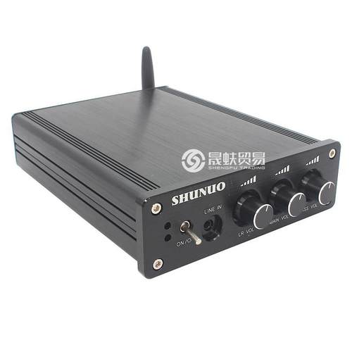 TDA7498E蓝牙无损数字功放12V24V双声道160W*2带重低音家用功放机