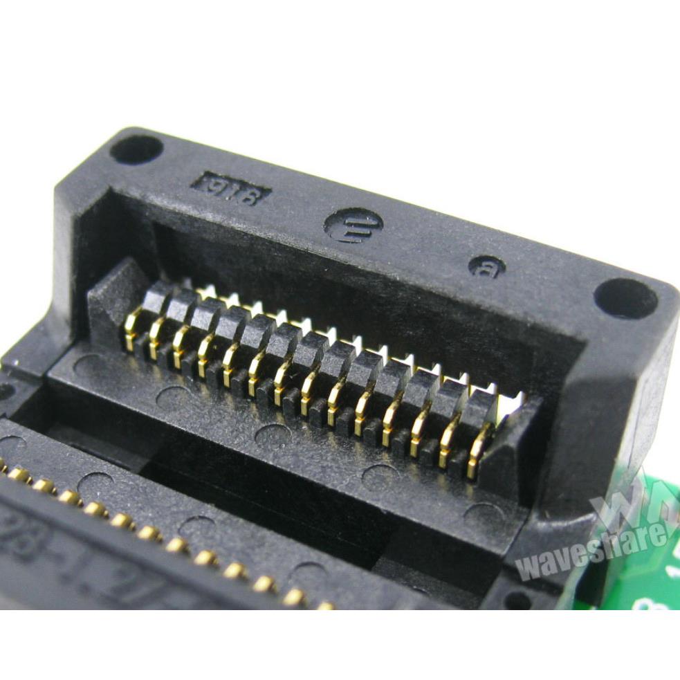 SOP28转DIP28 IC引脚间距1.27mm编程座测试座 OTS-28-1.27-04带板