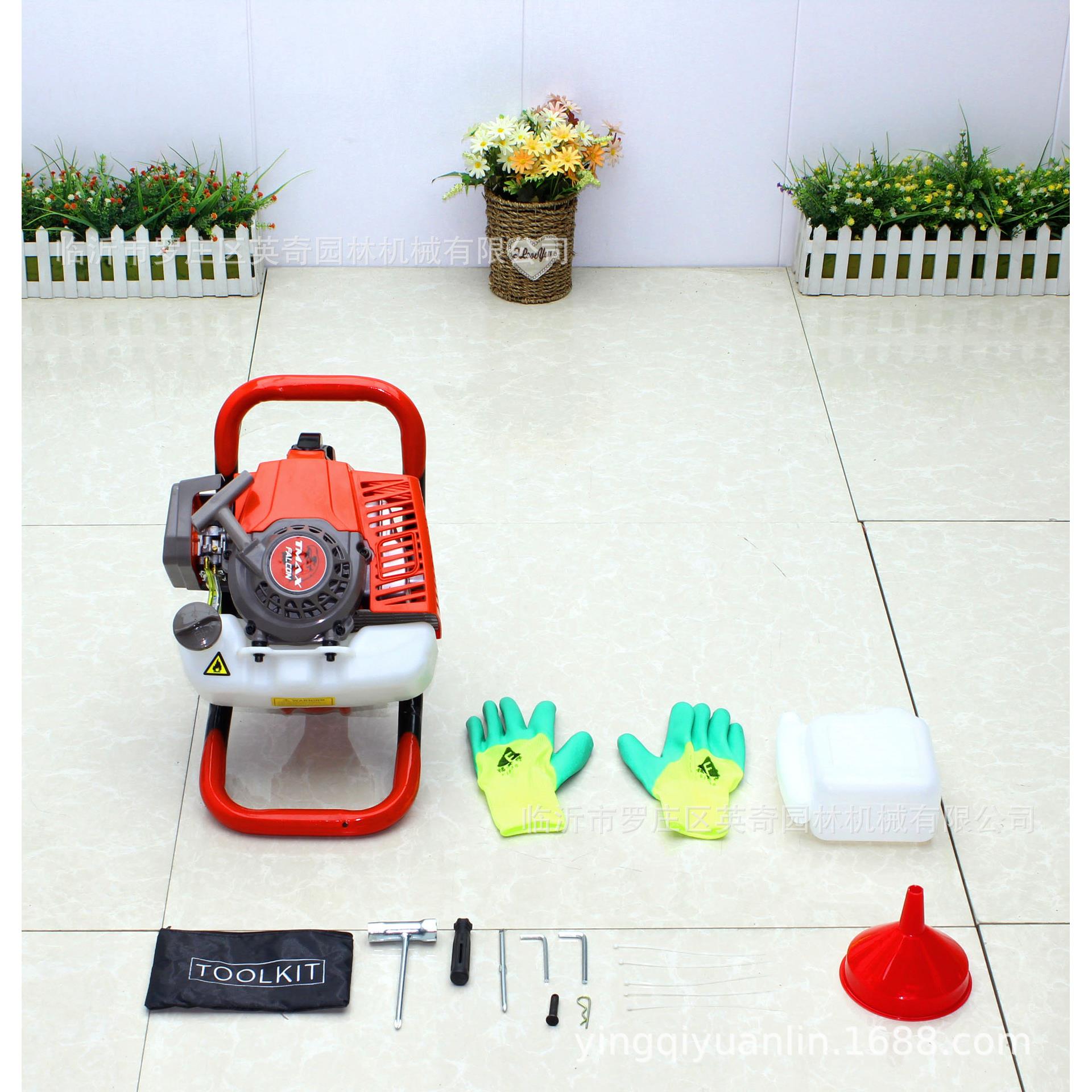 出口专用52cc 63cc 挖坑机打洞机打孔机种植钻坑挖穴葡萄园打桩机