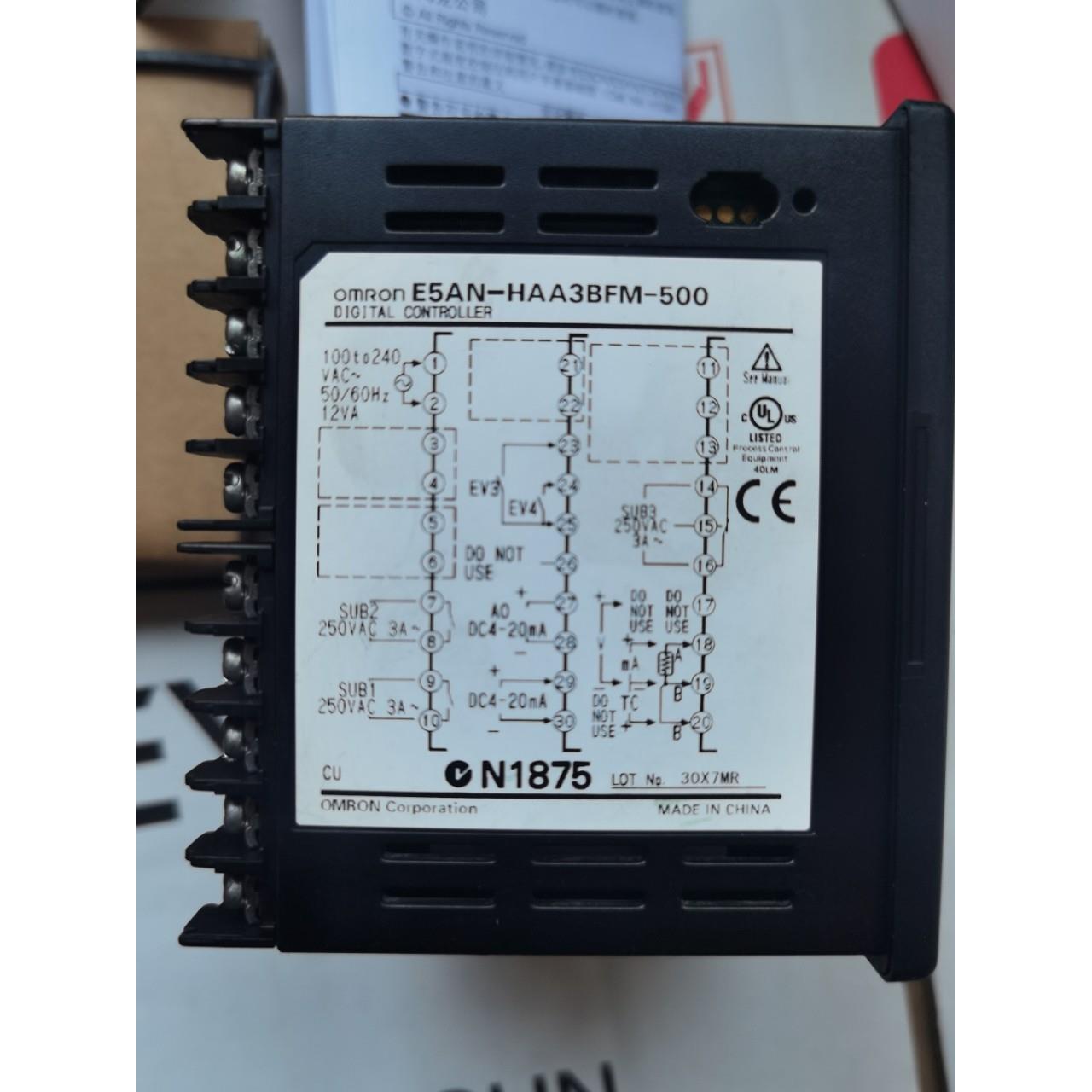 温控表 数字式温度控制仪 E5AN-HAA3BFM-500 220V