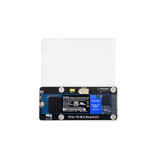 微雪 PCIe转M.2转接板NVMe协议M.2接口固态硬盘SSD扩展板 树莓派5