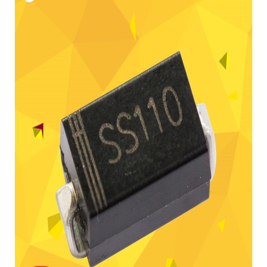 贴片二极管SS110 SMA DO-214AC 肖特基二极管SR1100 支持BOM配单