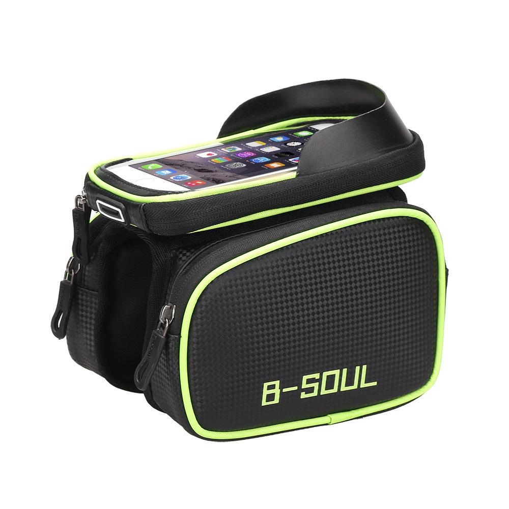 B-SOUL 自行车包前梁包防水山地车马鞍包手机包上管包骑行包配件