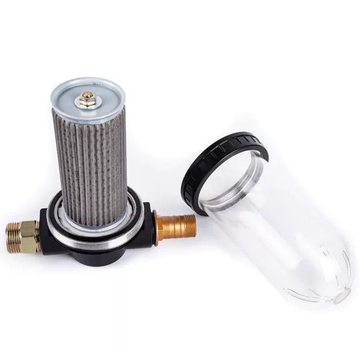 加油机齿轮油柴油透明过滤器油泵过滤器滤清器1寸可清洗重复使用