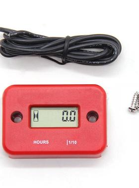 累时器摩托车摩托艇沙滩车LCD感应式hour meter计时器2冲4冲