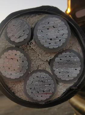 低压铠装铝芯电缆厂家YJLV22 4*150+1*70平方地埋带铠电缆线 铝线