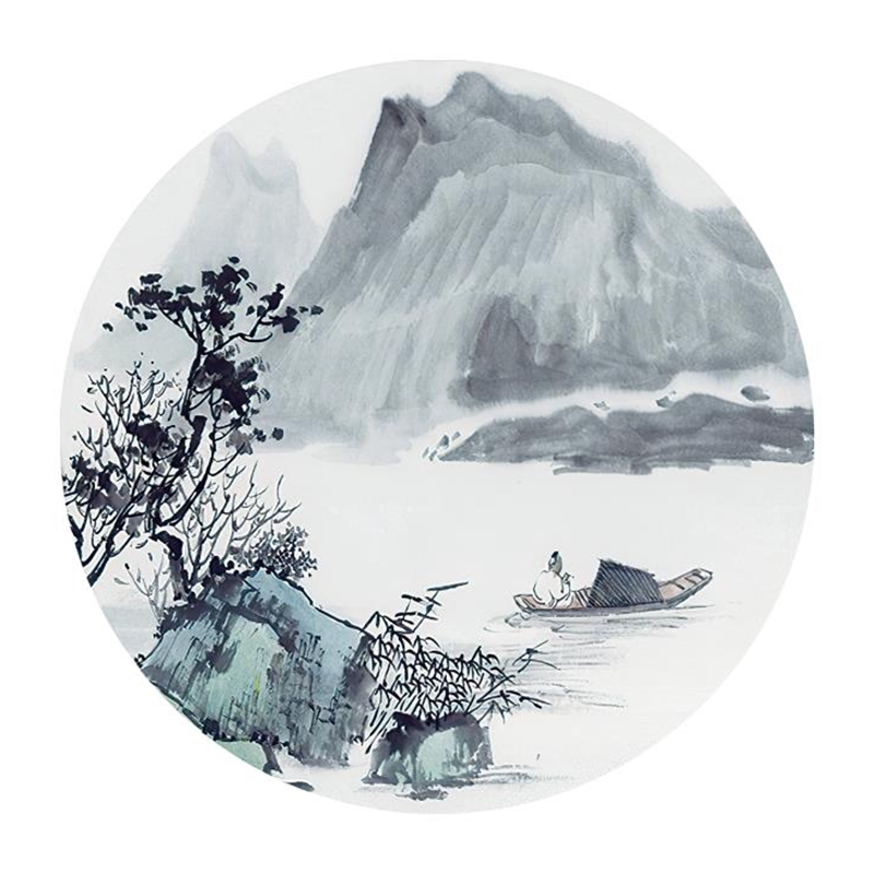 五岳泰山日出风景diy数字油画