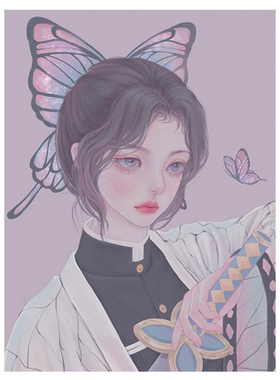 鬼灭之刃头像合集diy数字油画