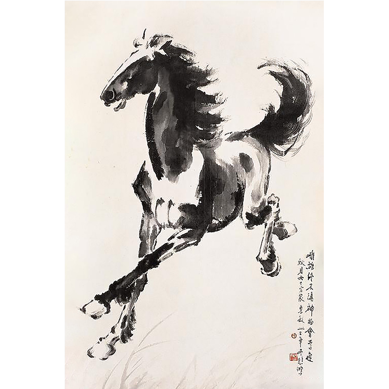 徐悲鸿《喜上眉梢》diy数字油画