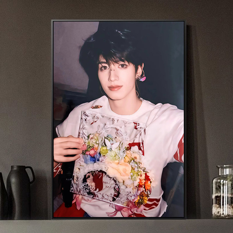 朱志鑫diy数字油画手绘填色丙烯油彩画 人气爱豆三代TOP登录少年