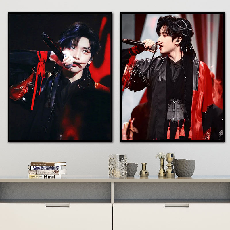 tnt时代少年团严浩翔周边diy数字油画 手绘填色装饰画 丙烯油彩画