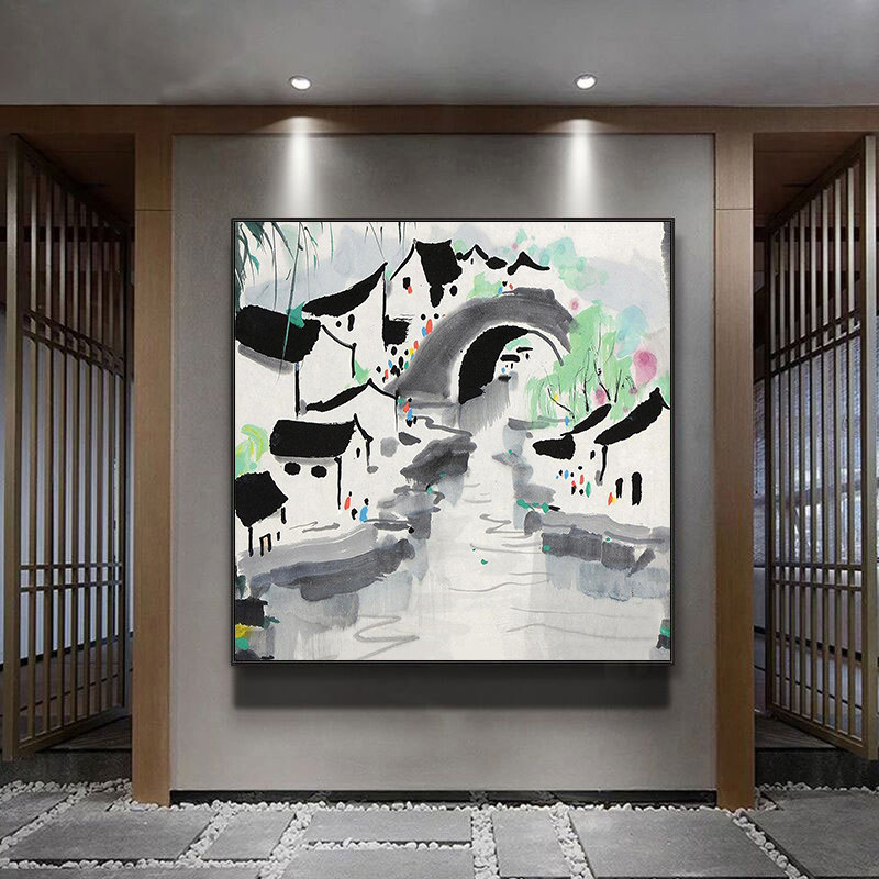 大本营diy数字油画吴冠中名画