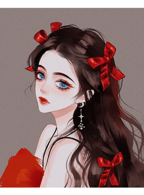 唯美公主DIY手工填色动漫画