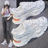 41一43运动鞋 宽脚胖透气网面休闲旅游鞋 女秋季 厚底老爹鞋 爆款 大码