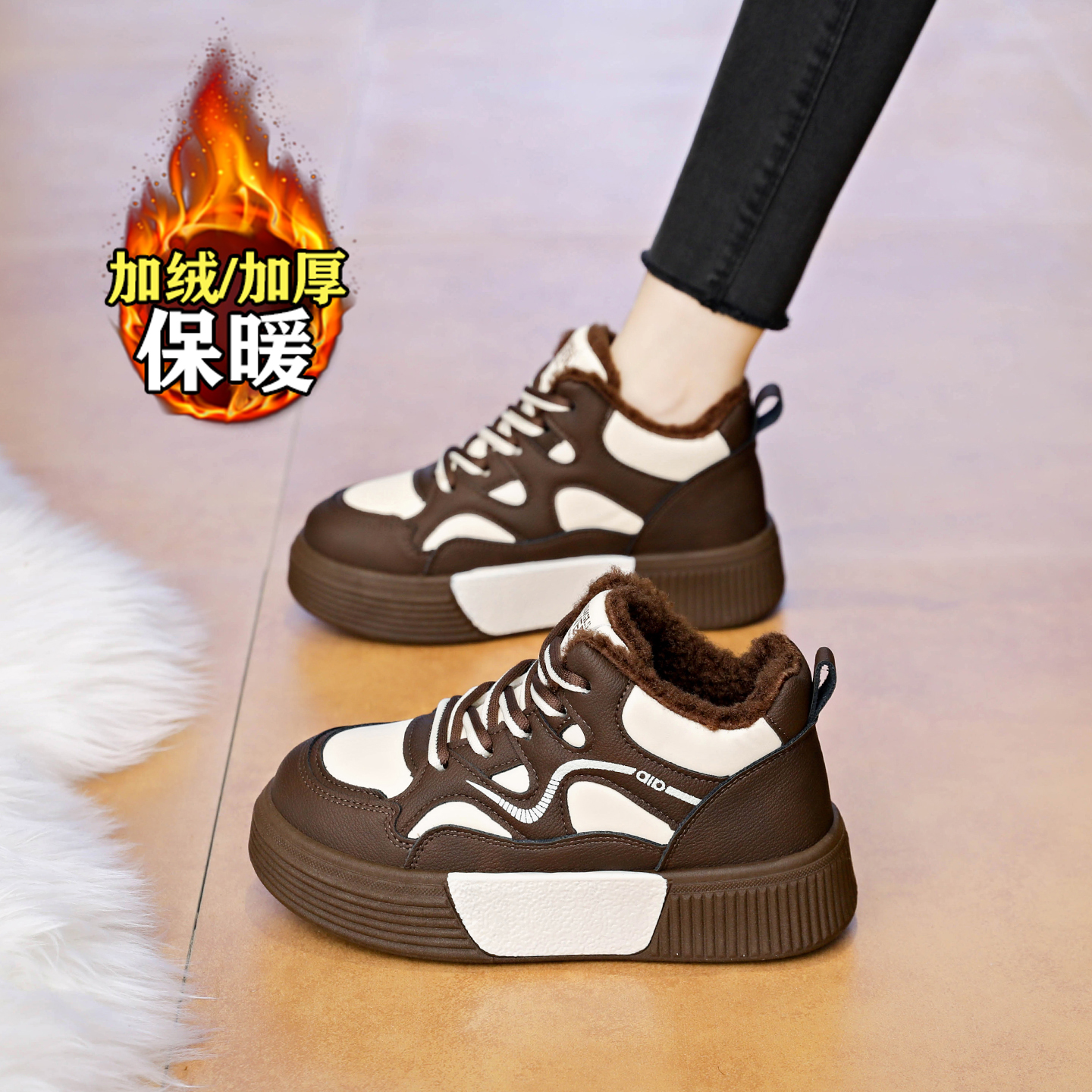 【赵露思同款】巨好看加绒棉鞋女