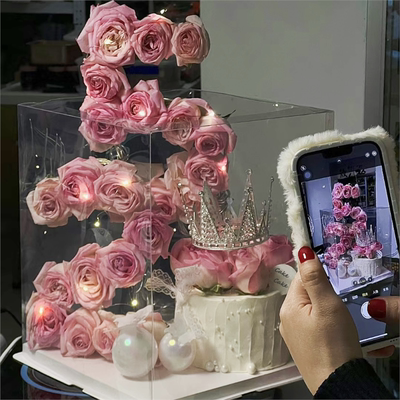 网红数字鲜花蛋糕生日同城