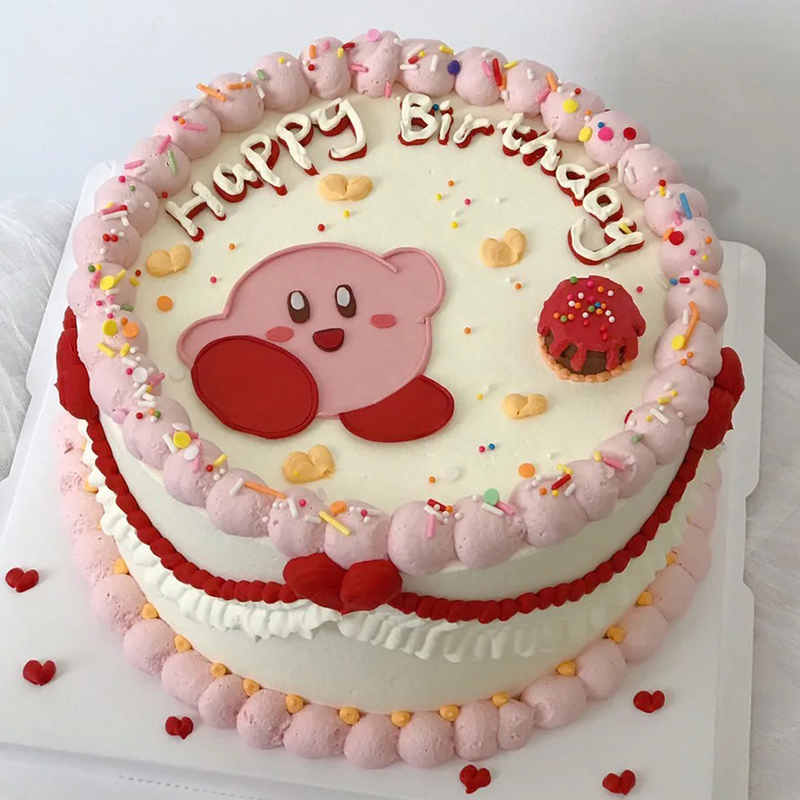 网红复古生日蛋糕手绘蛋糕创意定制奶油情侣男女儿童全国同城广州