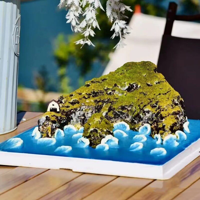 微景观定制创意网红岛屿海岛生日蛋糕北京广州上海全国同城配送