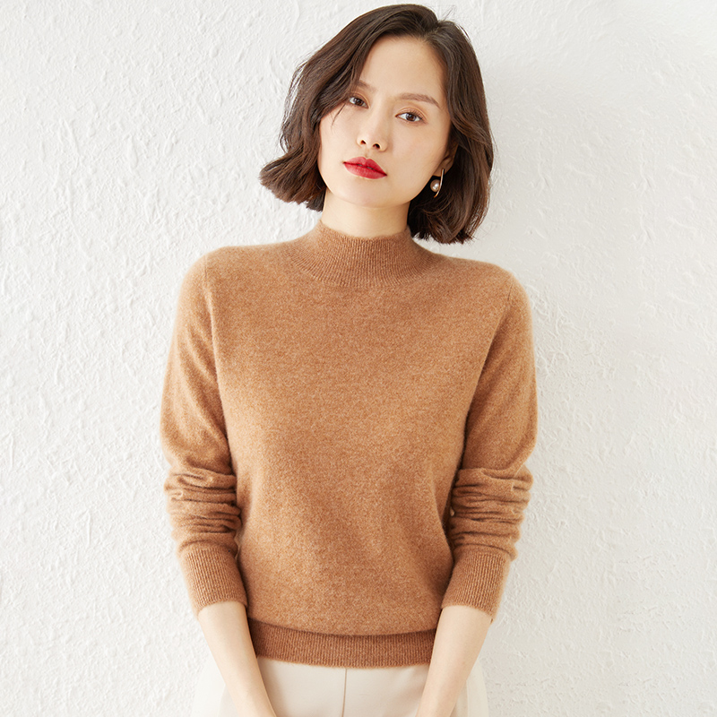 经典基础款半高领羊毛衫